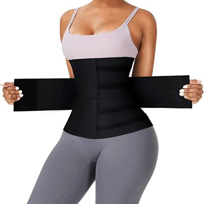 3 Segmented Sauna Belt Tummy Underbust Sport Girdle Body Shaper With 3 Steel-image