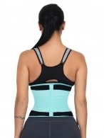 Light Blue Large Size SBR Embossing Waist Shaper Plastic Bone High Power-image