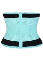 Light Blue Large Size SBR Embossing Waist Shaper Plastic Bone High Power-image