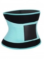 Light Blue Large Size SBR Embossing Waist Shaper Plastic Bone High Power-image