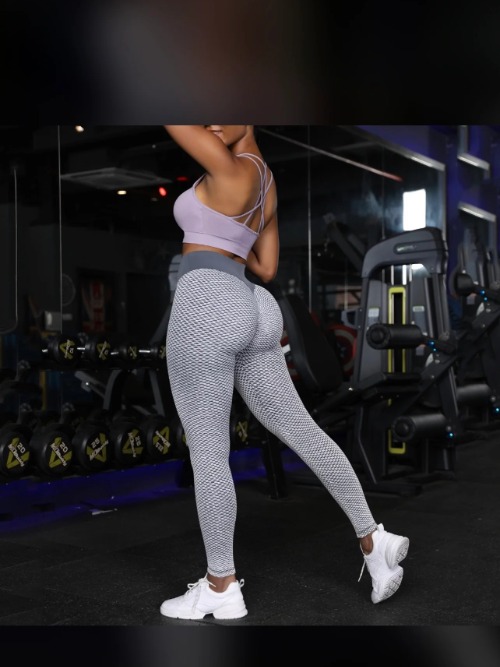 Grey High Waist Seamless Leggings TikTok Butt Enhancer Seductive Fabulous Fit-image